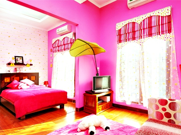 25 Desain  Kamar  Tidur  Anak Perempuan Minimalis  Warna  Pink 